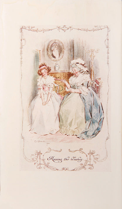 A complete set of novels by Jane Austen, first edition thus, bound in full vellum and decorative gilt, illustrated by Charles E Brock, in very good condition