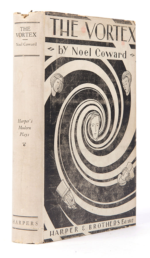 A first edition of The Vortex by Noël Coward, inscribed  to Frank Vreeland, drama critic for New YOrk newspapers and a member of Paramount Pitctures editorial board, 1925 