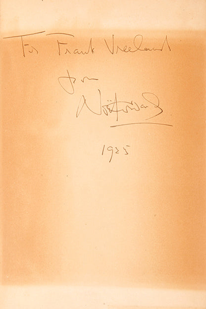 A first edition of The Vortex by Noël Coward, inscribed  to Frank Vreeland, drama critic for New YOrk newspapers and a member of Paramount Pitctures editorial board, 1925 