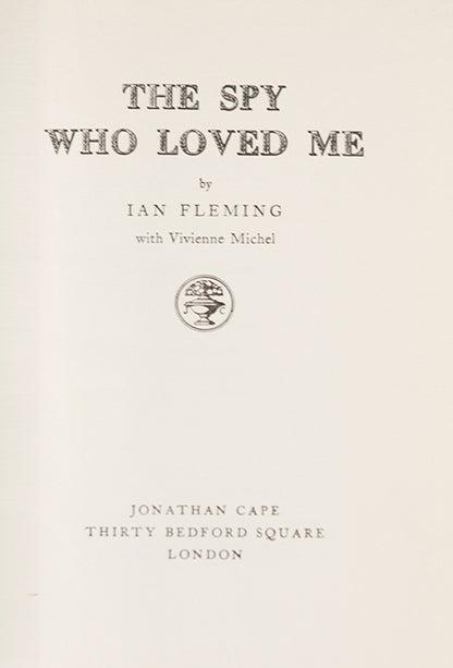 First edition of The Spy Who Loved Me by Ian Fleming, one of the greatest Bond novels