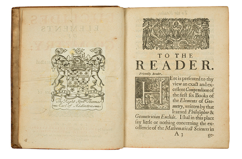 The rare Thomas Rudd edition of Euclid's Elements of Geometry, published in 1651 and including the important John Dee preface.