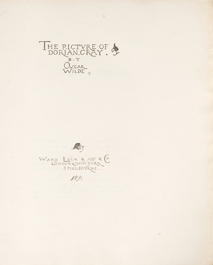 The Picture of Dorian Gray.