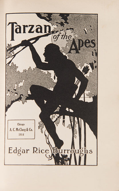First edition of Tarzan of the Apes by Edgar Rice Burroughs.