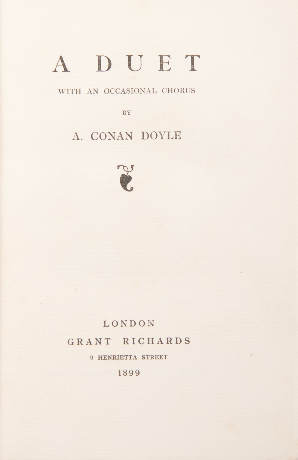 A fine collection of 13 first edition titles by Arthur Conan Doyle, including 7 Sherlock Holmes books, bound in full blue morocco and half red morocco gilt