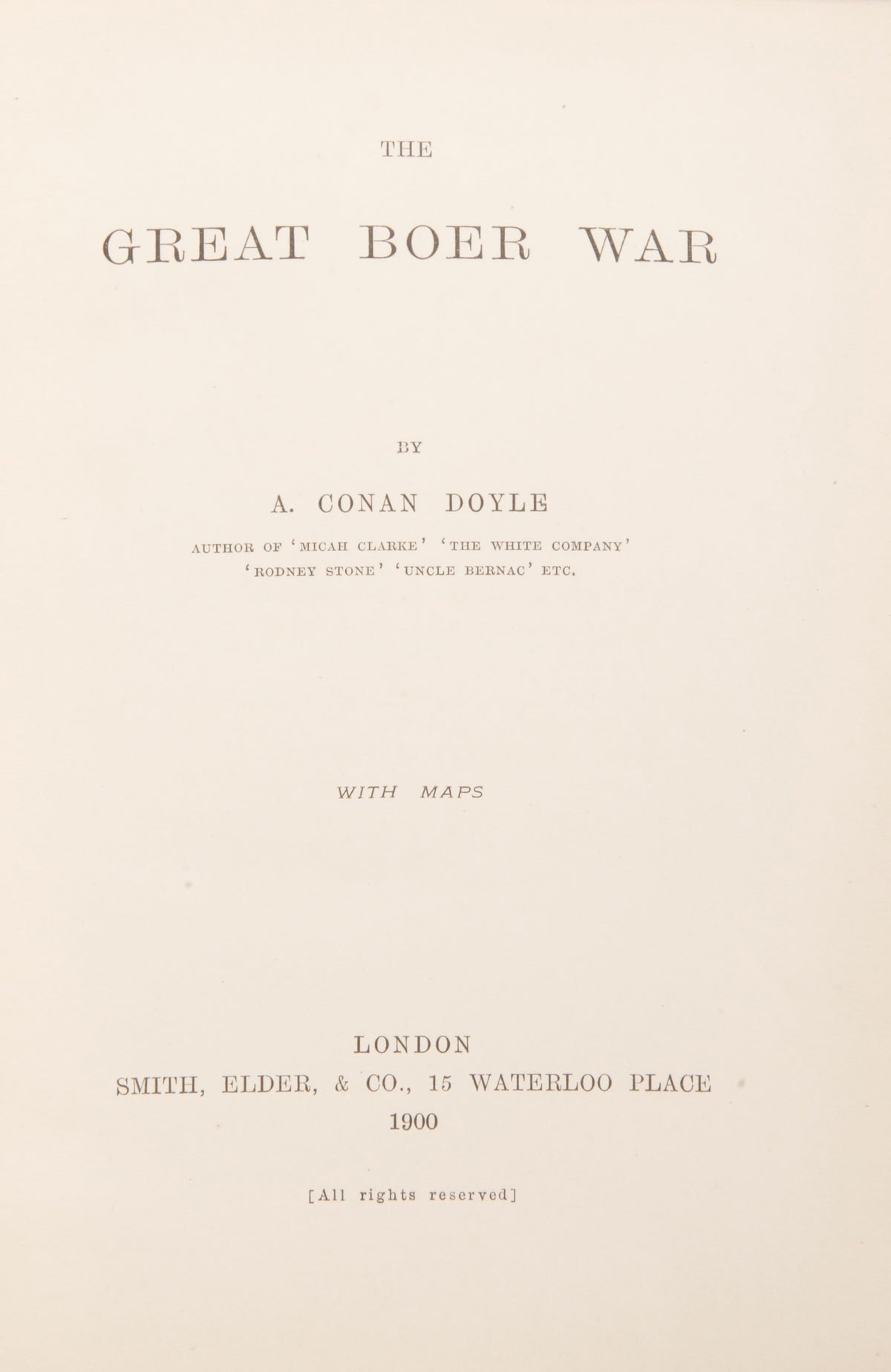 A fine collection of 13 first edition titles by Arthur Conan Doyle, including 7 Sherlock Holmes books, bound in full blue morocco and half red morocco gilt