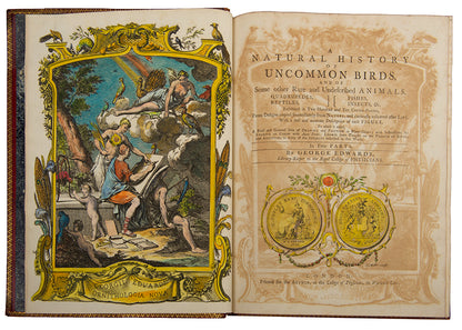 A handsome set of one of the most important of all bird books, George Edwards' Natural History of Uncommon Birds with Gleanings of Natural History, 1743-1806.