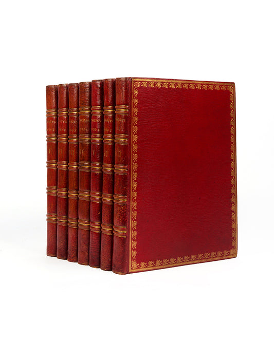 A handsome set of one of the most important of all bird books, George Edwards' Natural History of Uncommon Birds with Gleanings of Natural History, 1743-1806.