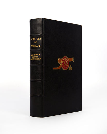 An very good copy of Field Marshall Montgomery's History of Warfare, signed by the author, bound in black Niger by Zaehnsdorf