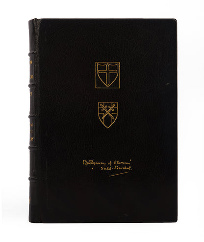 Fine copy of El Alamein to the River Sangro, Normandy to the Baltic, by Field Marshall Viscount Montgomery, signed by the author and bound by Zaehsndorf