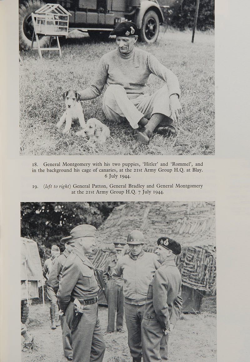 Fine copy of El Alamein to the River Sangro, Normandy to the Baltic, by Field Marshall Viscount Montgomery, signed by the author and bound by Zaehsndorf