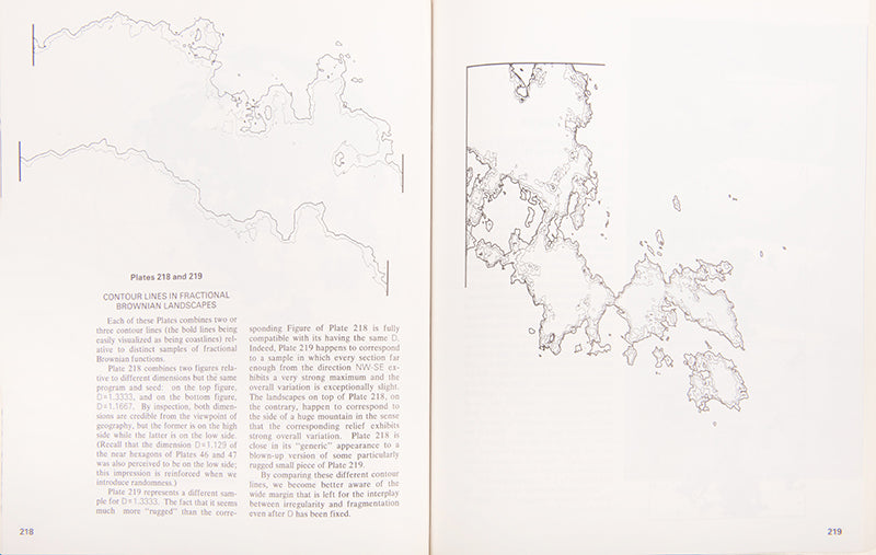 First English language edition, first printing, of the book that introduced Benoit Mandelbrot's revolutionary fractal mathematics to the world, Fractals: Form, Chance & Dimension, 1977.