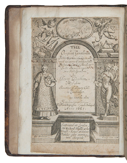 An early edition of this courtesy book by Henry Peacham offering guidance on how to conduct oneself as a gentleman