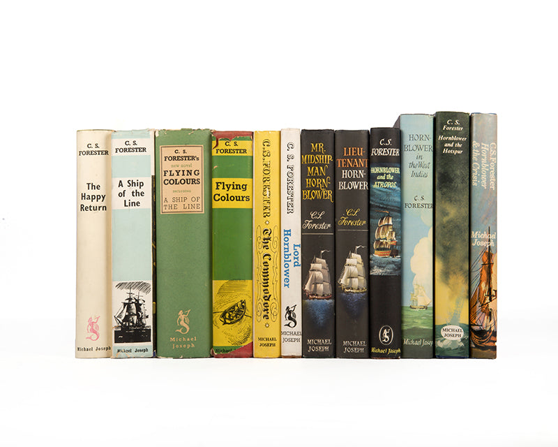 First editions of the complete Hornblower novels, with two vols signed by the author.