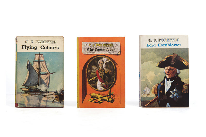 First editions of the complete Hornblower novels, with two vols signed by the author.
