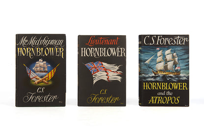 First editions of the complete Hornblower novels, with two vols signed by the author.