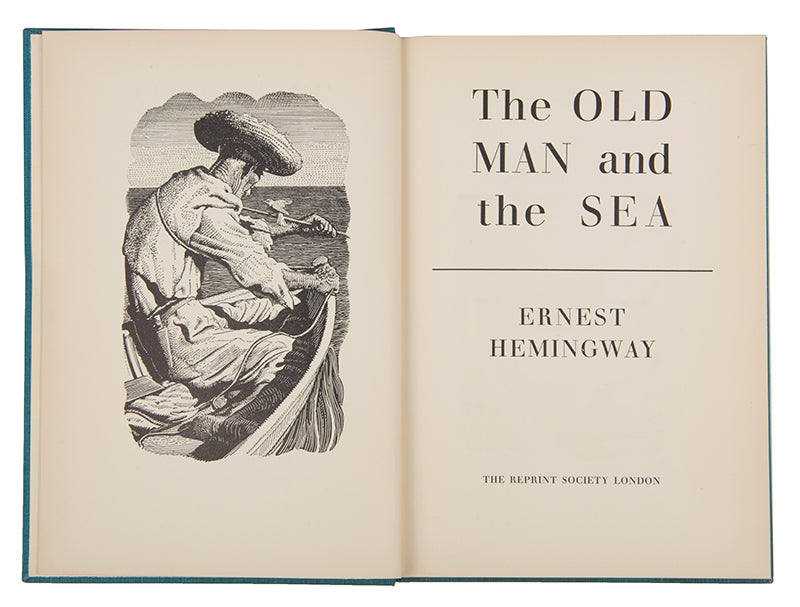 First illustrated edition of The Old Man and the Sea by Ernest Hemingway.