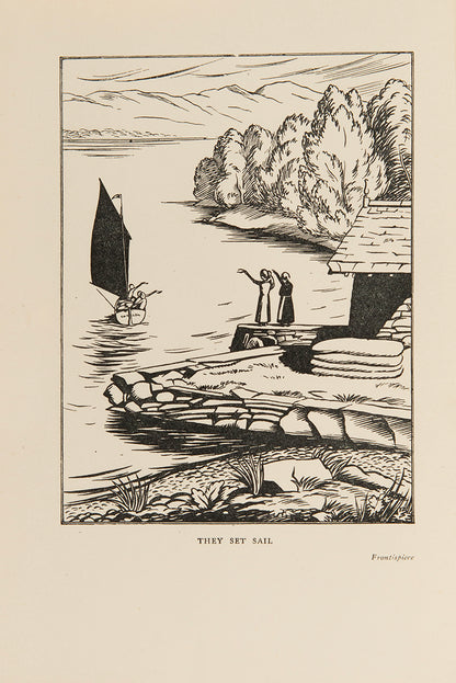 The first illustrated edition, eleventh impression,  of Swallows and Amazons by Arthur Ransome, with illustrations by Clifford Webb
