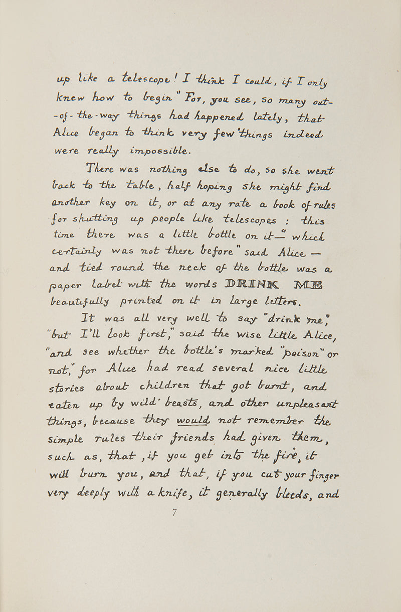 First edition, first printing, first issue of Alice's Adventures Under Ground, by Lewis Carroll, with an inscription from the author to half-title page