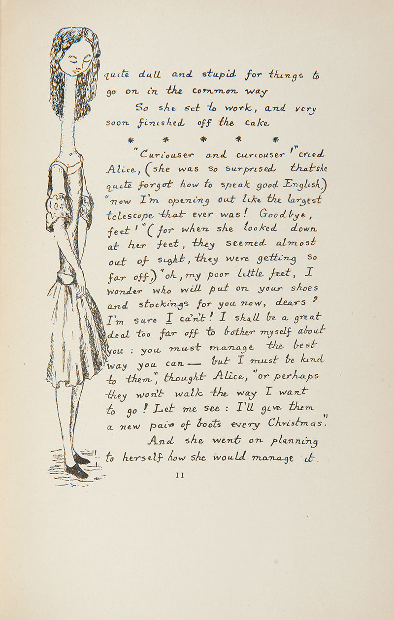 First edition, first printing, first issue of Alice's Adventures Under Ground, by Lewis Carroll, with an inscription from the author to half-title page