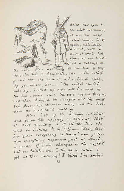 First edition, first printing, first issue of Alice's Adventures Under Ground, by Lewis Carroll, with an inscription from the author to half-title page