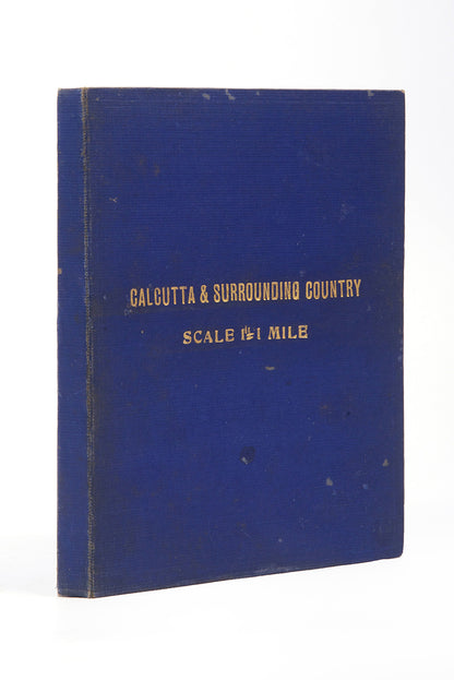 Calcutta and Surrounding Country map by Charles Henry Dudley Ryder, a scarce second edition of this map of the city.