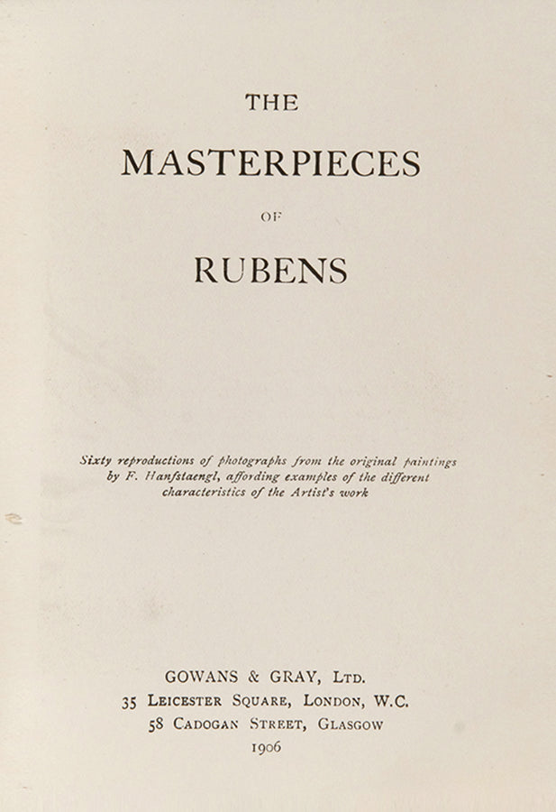 The Masterpieces of Rubens.