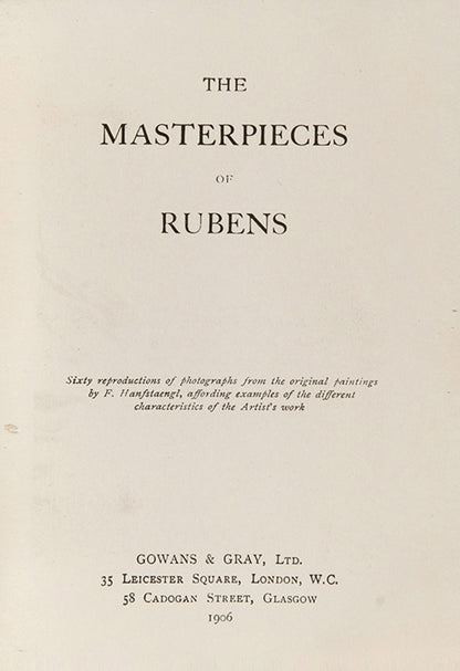 The Masterpieces of Rubens.