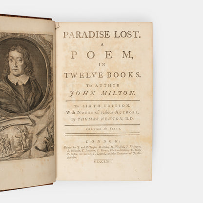 A handsome copy of John Milton's famed work, Paradise Lost.