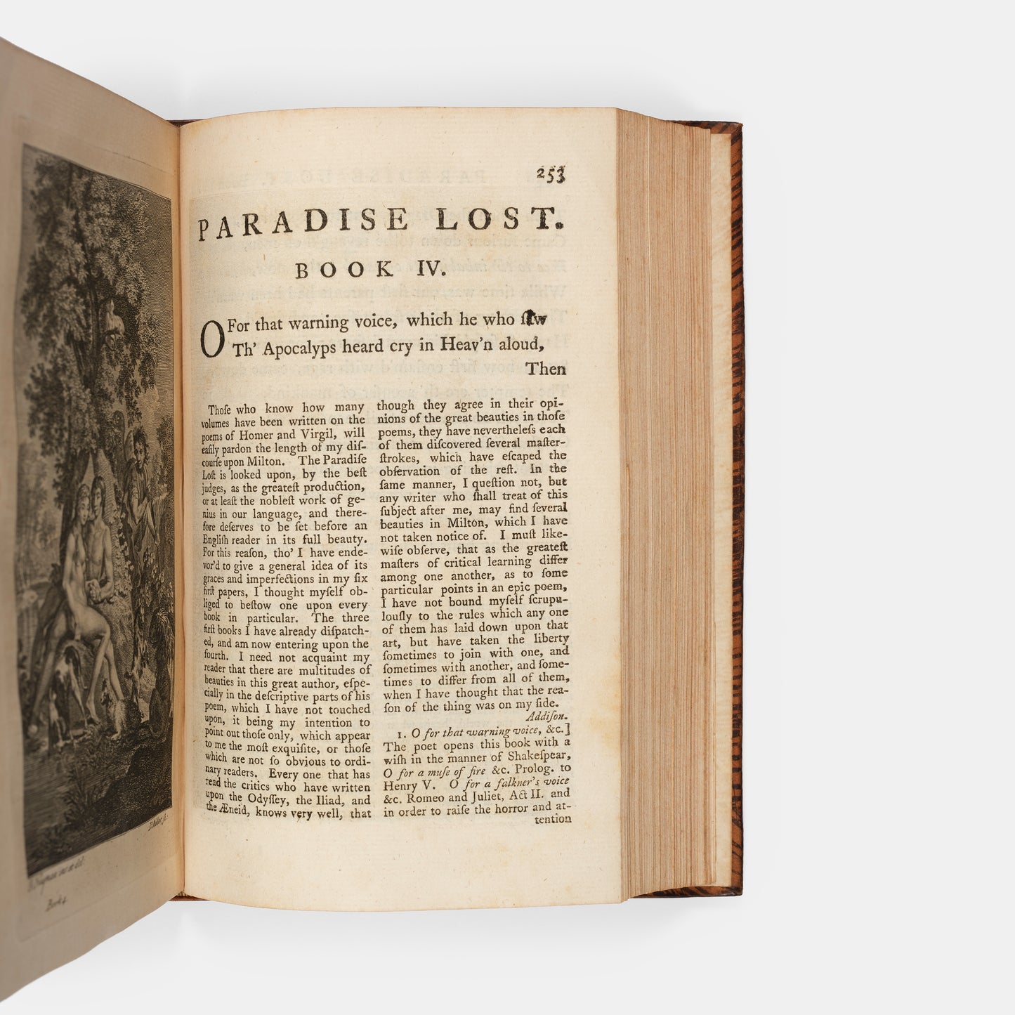 A handsome copy of John Milton's famed work, Paradise Lost.
