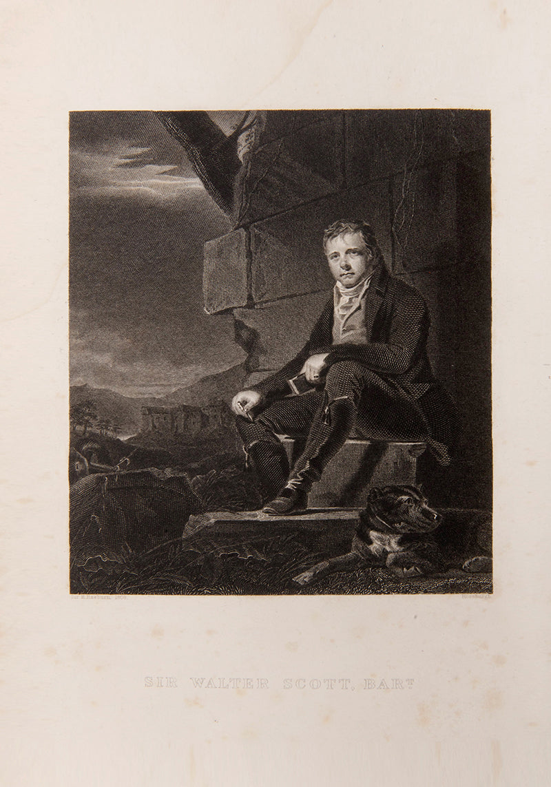 A handsome large octavo edition of the Poetical Works of Sir Walter Scott illustrated with engraved plates after J.M.W. Turner