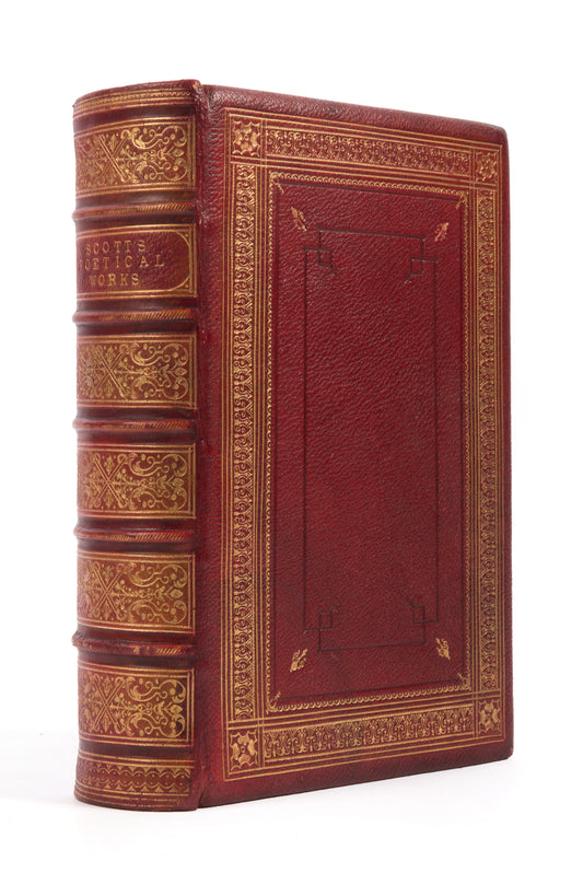 A handsome large octavo edition of the Poetical Works of Sir Walter Scott illustrated with engraved plates after J.M.W. Turner