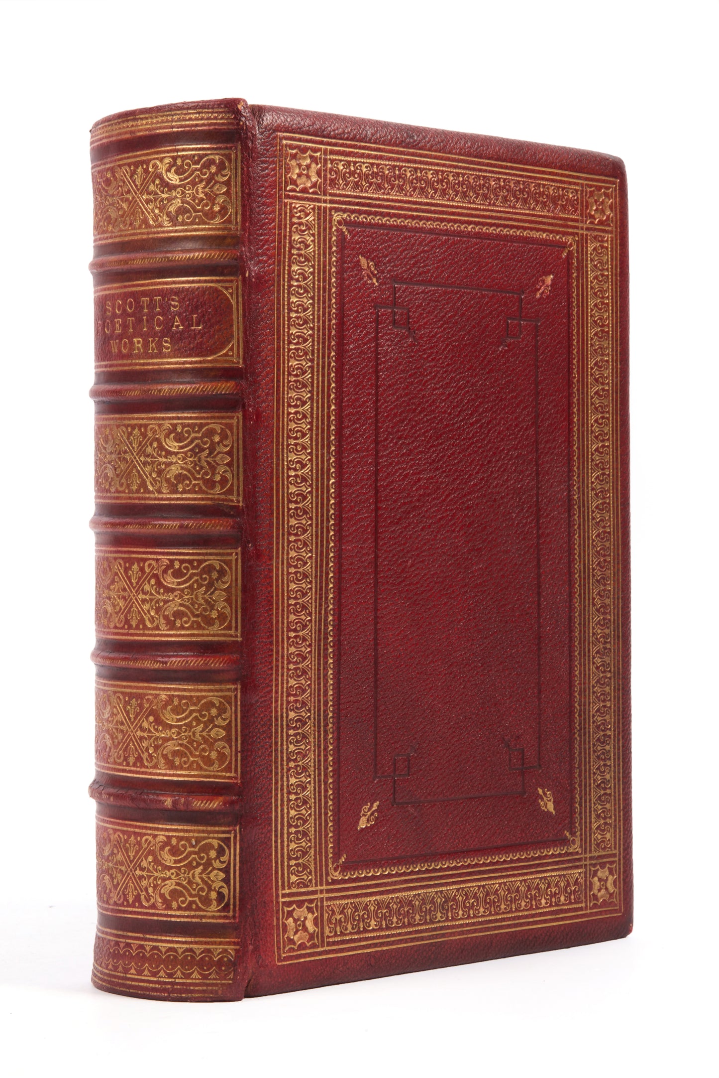 A handsome large octavo edition of the Poetical Works of Sir Walter Scott illustrated with engraved plates after J.M.W. Turner