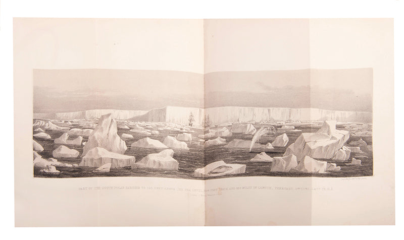 First edition of James Ross's A Voyage of Discovery and Research, first voyage to enter the Ross Sea, the first to sight the Admiralty Mountains, the first to see Victoria Land, Ross Island, Mounts Erebus and Terror, and the Ross Ice Shelf.