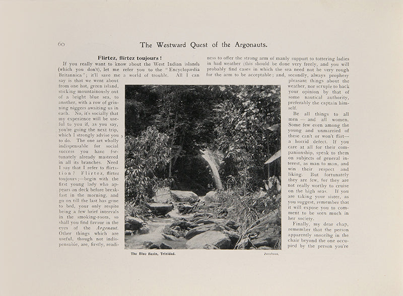 First edition of The Westward Quest of the Argonauts edited by Thomas Heywood, a rare record of a trip to the Caribbean in 1902-3, one of the passenger's copies.