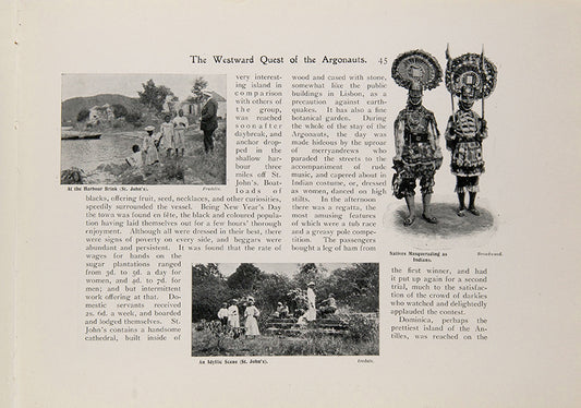First edition of The Westward Quest of the Argonauts edited by Thomas Heywood, a rare record of a trip to the Caribbean in 1902-3, one of the passenger's copies.