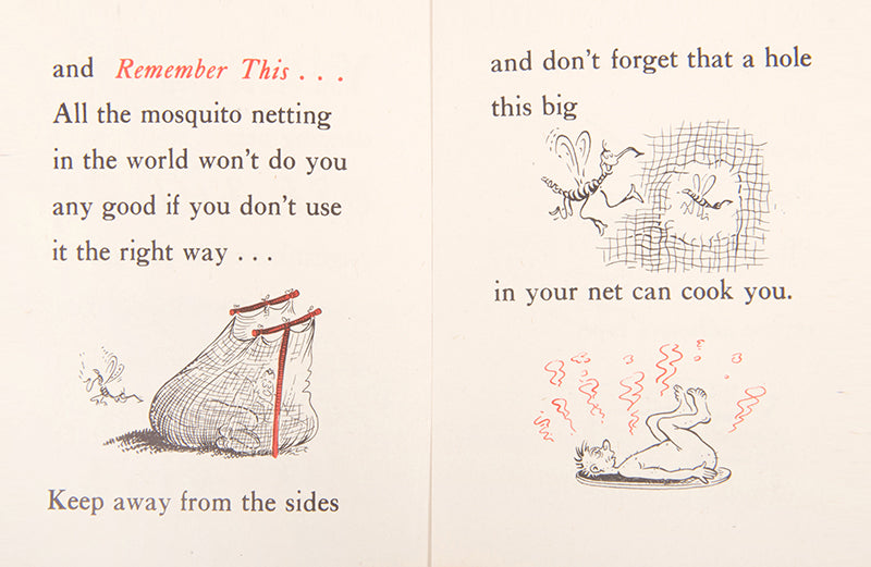First edition of a scarce early work by Dr. Seuss, This is Ann, She's Dying to Meet You, published in August 1943 to educate US troops about malaria prevention.