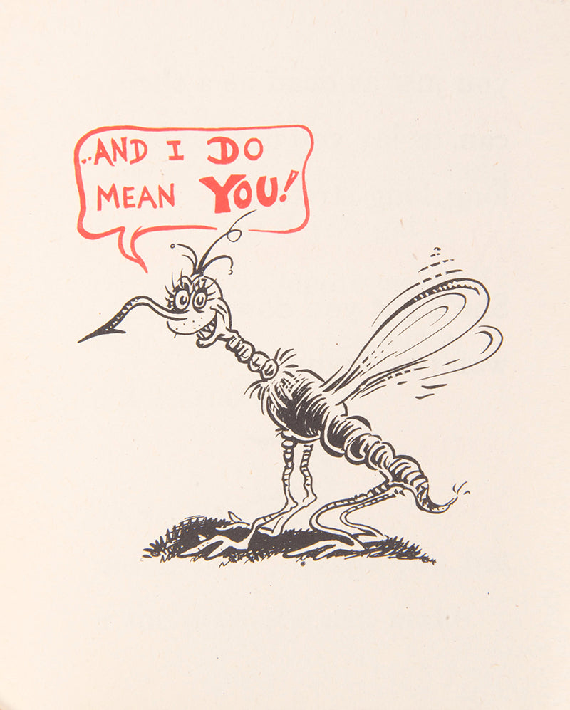 First edition of a scarce early work by Dr. Seuss, This is Ann, She's Dying to Meet You, published in August 1943 to educate US troops about malaria prevention.