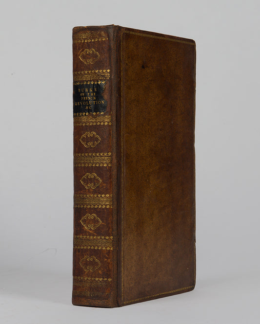 An early edition of Edmund Burke's Reflections on the Revolution in France, printed the same year as the first edition
