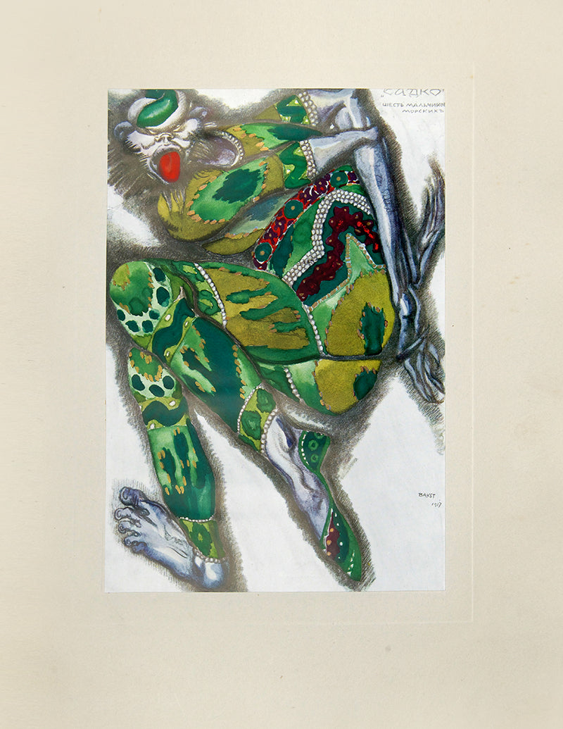 Fresh example of this beautiful work on Leon Bakst.