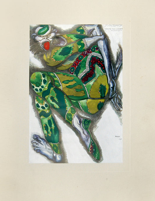 Fresh example of this beautiful work on Leon Bakst.