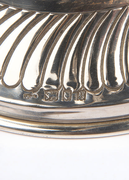 A magnificent example of a fine, early-20th-century British, silver Hanukkah lamp with a detachable Shamash by Sigmund Zyto.