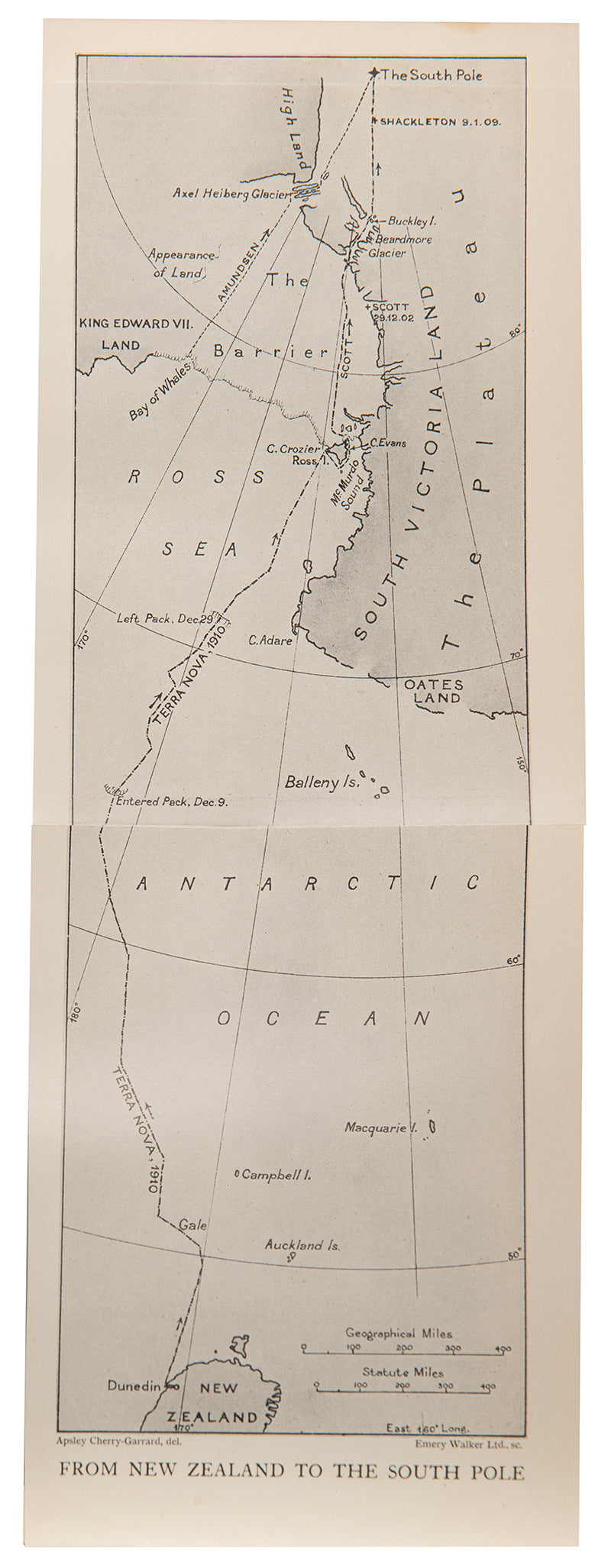 Signed copy of the first single volume edition of The Worst Journey in the World by Cherr-Garrard, the best written account of the Antarctic.