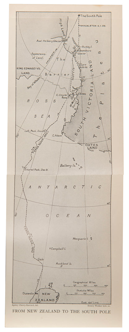Signed copy of the first single volume edition of The Worst Journey in the World by Cherr-Garrard, the best written account of the Antarctic.