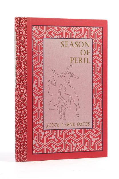 A fine copy of Season of Peril, by Joyce Carol Oates, first edition, limited to 60 copies, inscribed by author to Ruth Fainlight, including original ink drawing