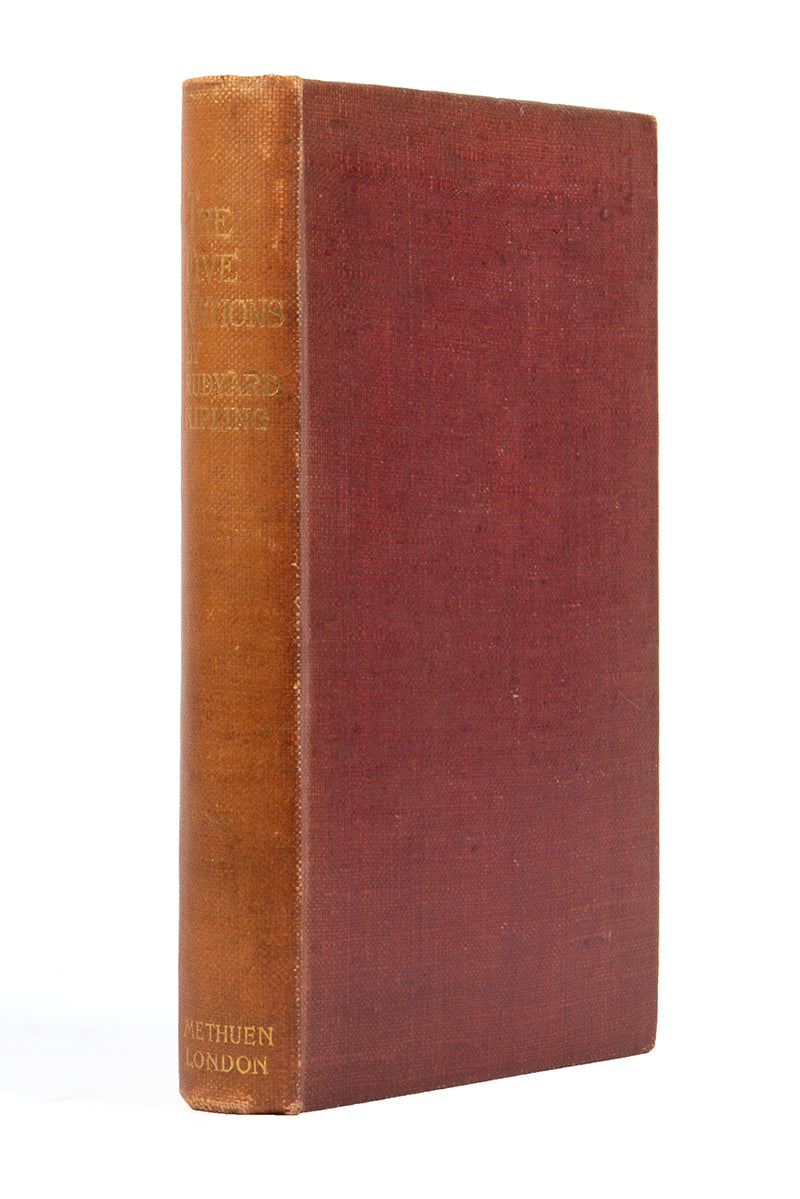 Rudyard Kipling's The five nations is a first edition copy in hardback, a collection poetry which celebrate British imperialism, British soldiers and tales for children 