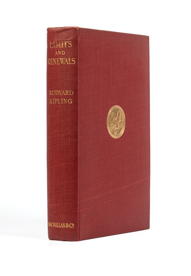 Rudyard Kipling's Limits and Renewals publisher's original red cloth with elephant gilt medallion to upper panel First edition in near fine condition