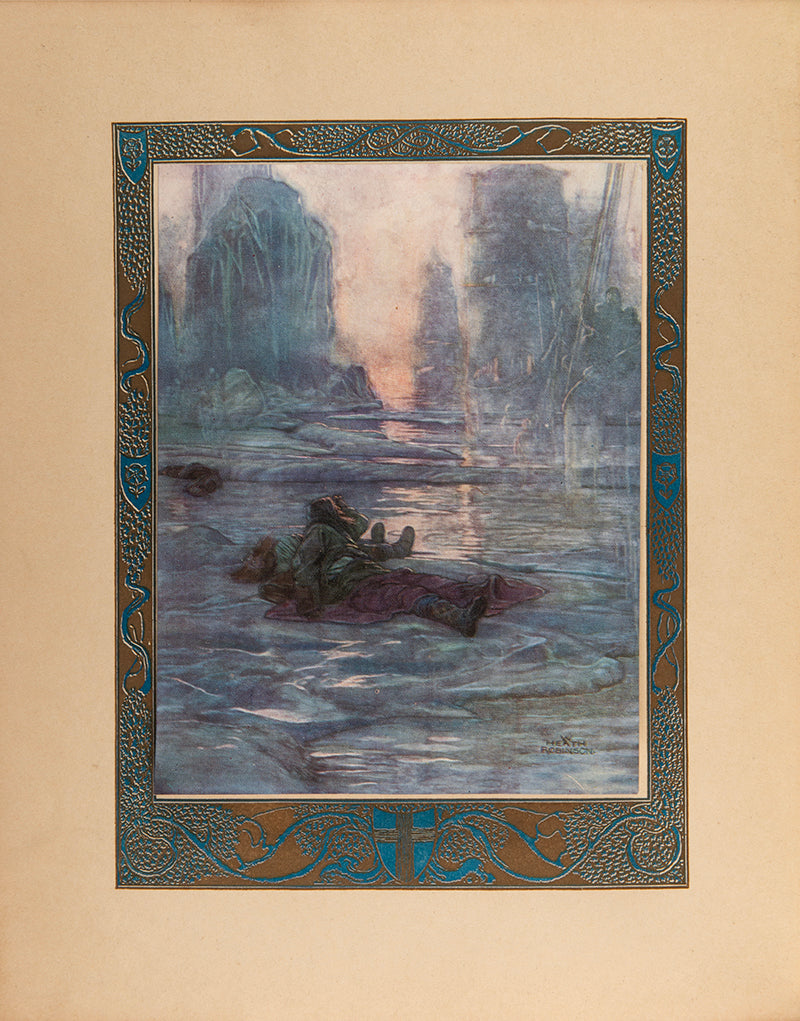 First trade edition of A song of the English by Rudyard Kipling with thirty tipped in colour plates by W Heath Robinson, in very good condition