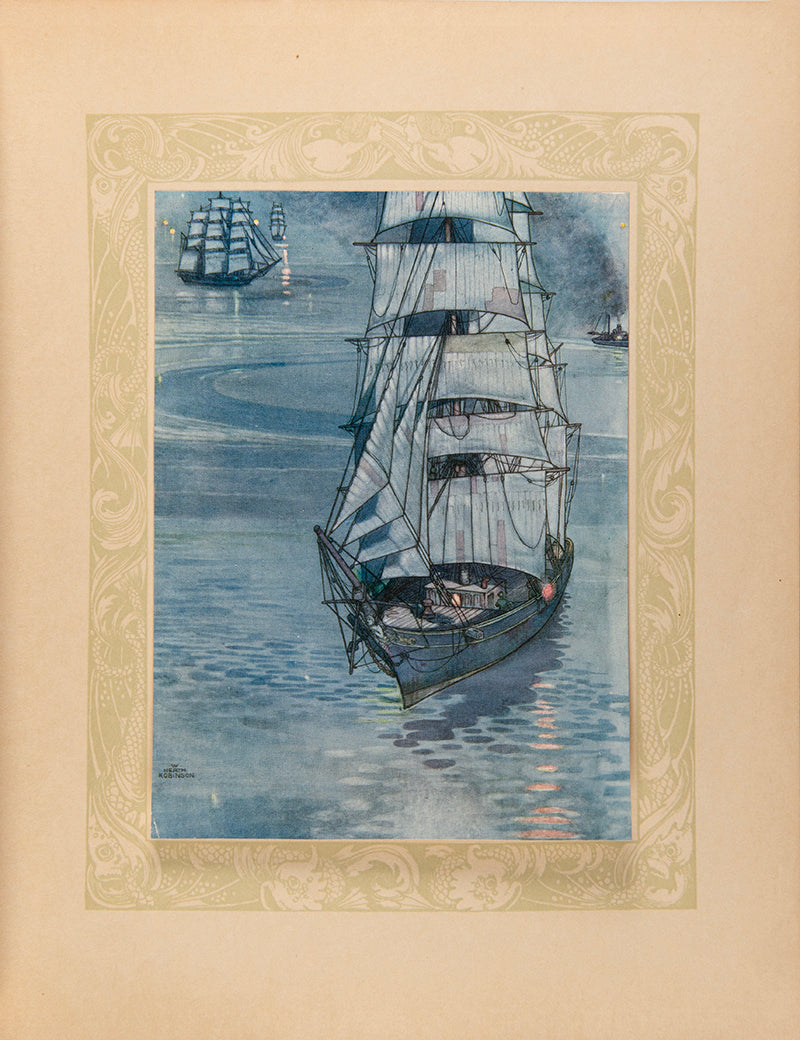 First trade edition of A song of the English by Rudyard Kipling with thirty tipped in colour plates by W Heath Robinson, in very good condition