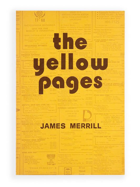 The Yellow pages, second edition, one of 800 copies, signed by the author to his lover Peter Gillis