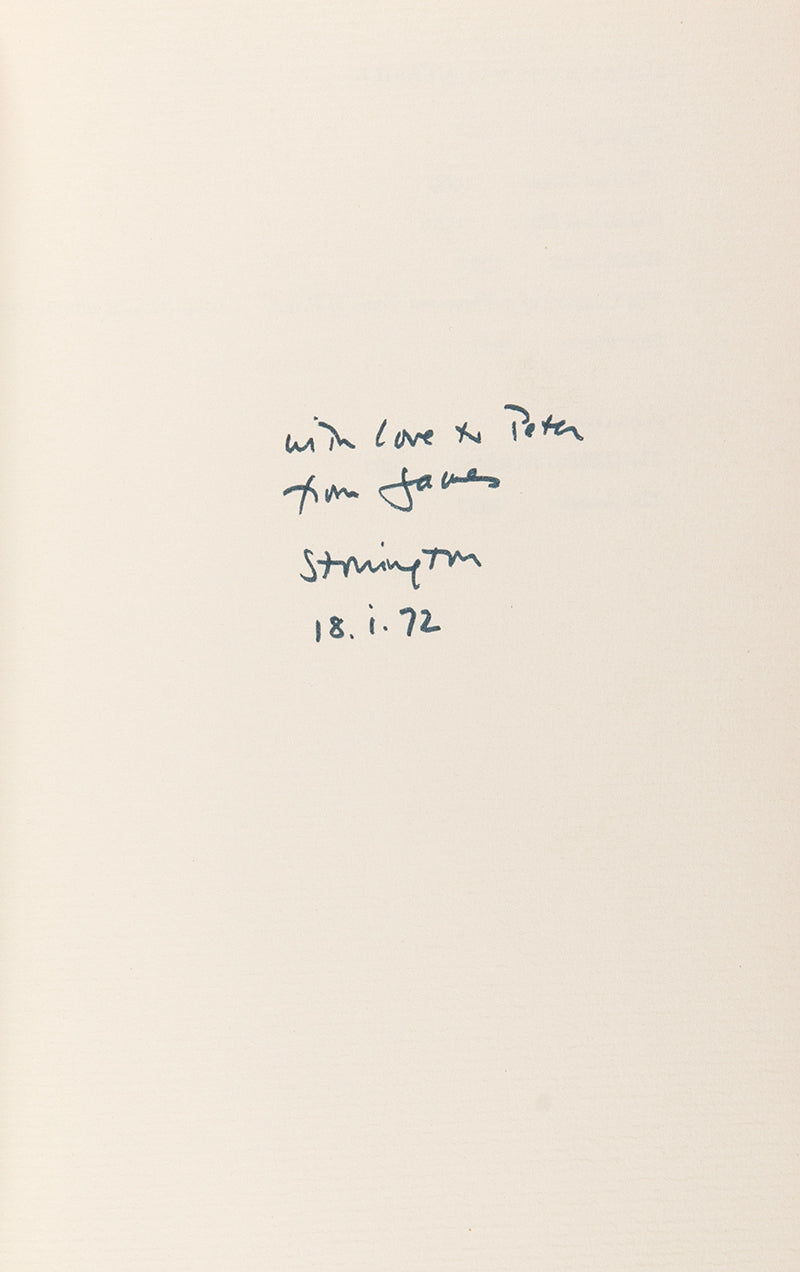 The Country of a Thousand Years of Peace, by James Merrill, first revised edition, inscribed by the author to his lover Peter Gillis